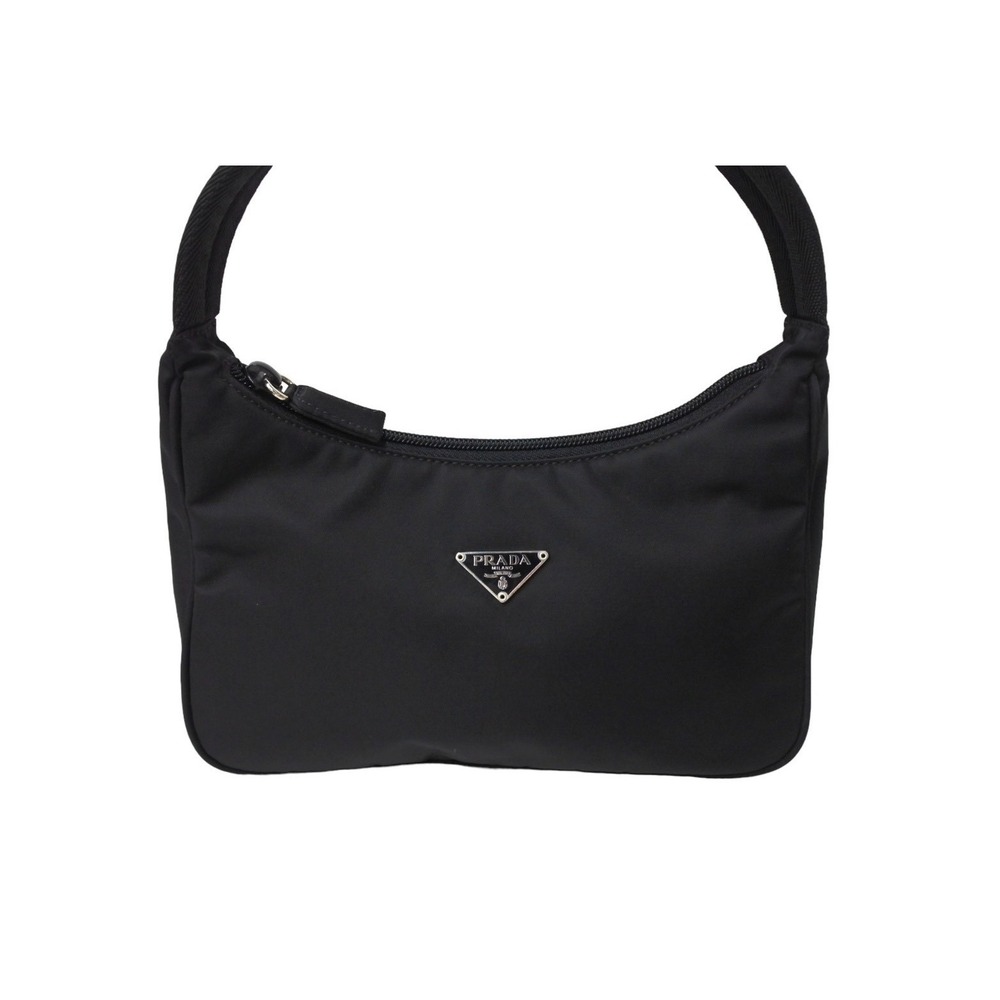Prada Hobo handbag One Shoulder Hobo bag triangle logo black - Picture 2 of 10